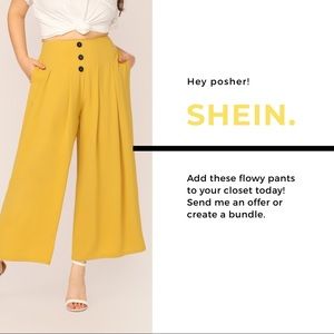 NWOT High waisted flowy pants